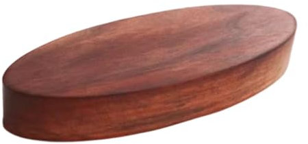 MagiDeal Plateau de Service en Bois, Assiette de présentation de Nourriture, Forme Ovale, Assiette à Dessert Lisse, Vaisselle pour la Cuisine des fêtes, 17 Cm X 7 Cm X 2.5