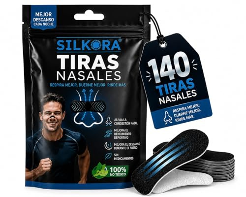 PACK PRO 140 Tiras Nasales Antironquidos Deportivas – Para Dormir | Alivia la Congestión Nasal y Mejora la Respiración al Instante | Reduce Ronquidos | Nasal Strips