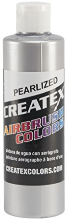 Createx Colors 5308-08 Paint for Airbrush, 8 oz, Pearl Silver