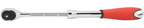 NEIKO 03067A 3/8-Inch-Drive Extendable Ratchet Handle, 72-Tooth Reversible Ratcheting Feature, Extends 8 1/2 to 12 3/8 Inches