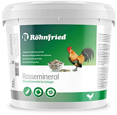 Röhnfried Rasse-Mineral 5 kg I Mineralfutter für Geflügel I unterstützt Federbildung, Knochenbau & Feste Eierschalen