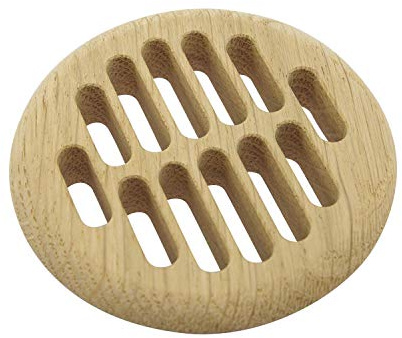 Lüftungsrosette rund ø 83 mm, Einlass ø 68 mm, Eiche roh