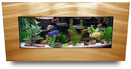 Aussie Aquariums AA-Skyline-BGOLD 2.0 Wall Mounted Aquarium Brushed Gold