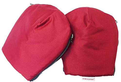 HOBEA-Germany, Kinderwagenmuff Handwärmer Muff Kinderwagenhandschuhe für Buggy Schlitten oder Laufrad (rot)