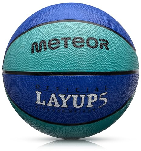 Basketboll för vuxna ungdomar Basketboll Storlek 5 6 7 Perfekt Anpassad Till Händer Idealisk Basket för Träning Basket Med en Halkfri Yta METEOR LAYUP