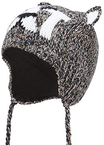 Marhatter Kinder Wintermütze Katze Strickmütze mit Katzenohren Warme Mütze Kinder Mütze warm Fleece gefüttert 7958