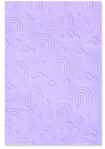 Sizzix Multi-Level Textured Impressions Embossing Folder Rainbow Sky di Jennifer Ogborn, 665739