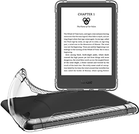 MoKo Hülle für 6 Kindle (11th Generation-2024/2022 Release), Ultradünne Weiche Hülle TPU Klar Rückseite Schutzhülle Case Durchsichtig Cover, Transparent