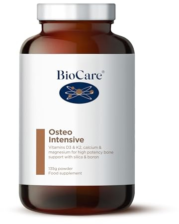 BioCare Osteo Intensive - Bone & Muscle Support Powder with Calcium, Magnesium, Vitamins D3 & K2, Manganese - 135g