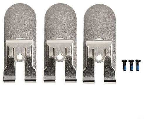 Kit de 3 clips de gancho para cinturón, ganchos de clip para cinturón de conductor, gancho de clip para cinturón para taladro y pistola de yeso compatible con DCF620 DCF620B DCF622