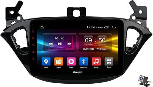 MLXABH Navigatore Satellitare Stereo per Auto Android 10.0 per Opel Corsa 2015-2019/Adam 2013-2016 Navigazione GPS 2 unità Principale DIN Radio Multimedia Lettore Video Ricevitore Tracker con 4G
