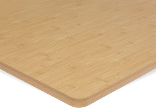 ESMART TPL-106BA MDF-Schreibtischplatte | 100 × 60 × 2,5 cm, Bambus-Dekor, kratzfest, PVC-beschichtet, pflegeleicht, belastbar bis 120 kg, für Büro- und Computertische