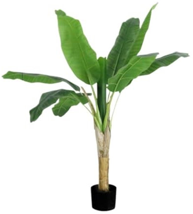 KonstgjordaVäxter Inomhus Stor Konstgjord Växt Bananträd Bonsai Fönster Golvdekoration Tropisk Grön Växt Bananträd Bonsai Trädgårdsdekoration
