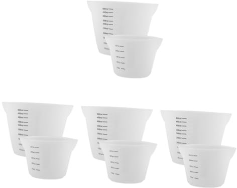 PRETYZOOM 8piezas Tazas Medidoras Alimenticio y Utensilios De Cocina Para Medición De Repostería y Cocina