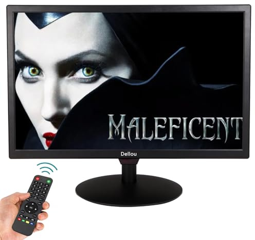 Eoulyee 22 pollici Monitoraggio Telecamera di sicurezza Monitor Connessione multifunzionale HDMI, AV, BNC, VGA, USB, PC Ingresso Sorveglianza Display LCD Monitor del computer 1920x1080 Full HD