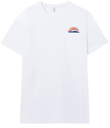 Pampling Camiseta de Manga Corta, 100% Algodón, Doble Impresión, Ropa Unisex para Hombre y Mujer, Serigrafiada con Cuello Redondo y Corte Recto, Color Blanco (Vintage Japan, M)