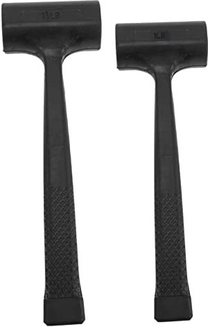 Veemoon 2 Mazos de Goma Antideslizantes para Instalación de Baldosas, Mango Ergonómico, Acero y Goma, Uso en Hogar y Carpintería