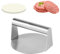 Pressa per Hamburger, Pressa per Smash Burger Pressa, 14cm Schiaccia Hamburger Attrezzo in Acciaio Inox, Macchina per Hamburger Strumento per Hamburger Bistecche Pancetta Grigliate +100 Carta Oleata