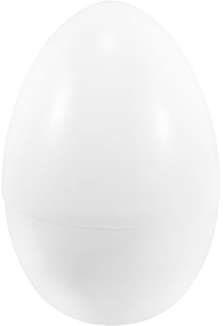 DECHOUS Easter Egg 12 Inch Jumbo Easter Egg Plastic Fillable White Empty Giant for Fillers Basket Party Favor DIY Hunt