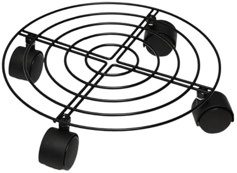 Stand Plant With Wheel, rodante de planta - Soporte de bote de drenaje de reducción de servicio pesado | Carro de flores de servicio pesado carro de flores, motor deslizante para jardín, patio, interi