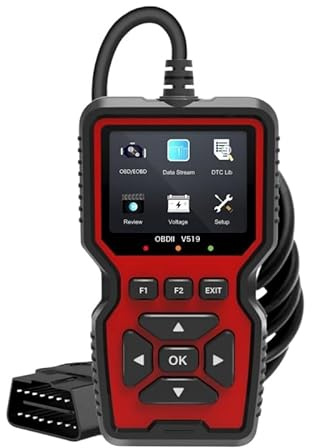 Scanoxim OBD2 scanner - Outil de diagnostic pour voiture, Mode 6 & 8, Préparation I/M, Lecture de code de défaut du moteur, Écran couleur de 2,8 pouces, Supporte 10 langues