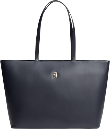 Tommy Hilfiger Damen Tote Bag Tasche Latam Side mit Logo, Blau (Space Blue), Einheitsgröße