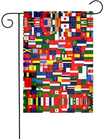 WZYWHJ Bandiera nazionale da giardino, 30,5 x 45,7 cm, spessa, robusta, decorativa per esterni, per giardino, prato, balcone