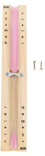 Gadpiparty Holz Sanduhr Timer für Sauna Hitzebeständige Saunauhr mit Verdicktem Glas Präzisem Sand und Glatter Oberfläche Sauna Erinnerungstimer für Saunaraum