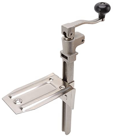 Solinder Apriscatole da Tavolo, Strumento in Ferro e Acciaio Resistente per Catering Commerciale, Bar, Comodo con Base a Vite, Facilmente Montabile
