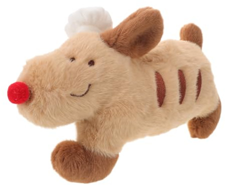 SOLUSTRE Hundeschlafspielzeug Kuschelkissen 30cm Weiches Hautfreundliches Hunde Plüschkissen als Beruhigungs und Schlafbegleiter für Kleine Hunde und Welpen