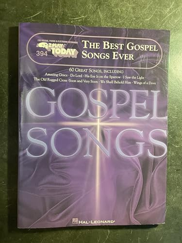 The Best Gospel Songs Ever: E-Z Play Today Volume 394 | Easy Piano Keyboard Songbook with Big Note Notation, Lyrics and Chords | Christian Gospel Sheet Music Collection