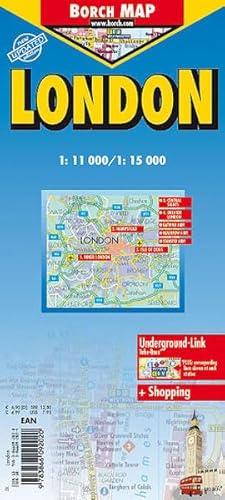 London: 1:11000 /1:15000. Einzelkarten: Inner London 1:15000, Hampstead 1:17500; Central Sights 1:11000, Isle of Dogs 1:15000, Greater London ... Great Britain administrative (Borch Map)