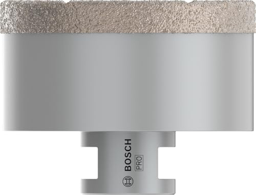 Bosch Professional 1x Diamanttrockenbohrer Dry Speed Best for Ceramic (für Trockenbohren von Hartkeramik, Ø 80 x 30 mm, Zubehör Winkelschleifer) | für Fliesen, Harte Fliesen, Ø 80 mm, Professional Zubehör Kleiner Winkelschleifer