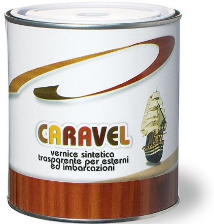 Vernice Sintetica Lucida per Legno Caravel Laiv colore Trasparente 0,375 Lt.