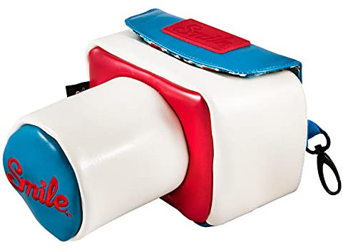 Smile I’m Casual Mod Style - Funda protectora para cámara réflex (DSLR), multicolor, compatible con objetivos de hasta 55 mm y 9 cm de largo