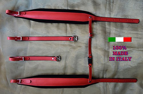 Gurte für Akkordeon Akkordeonriemen 8 CM DELUXE 100% italienische Produktion