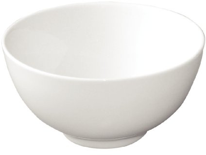 Olympia Whiteware Reisschalen-Set, 130 mm/5 Zoll / 390 ml/13,75 oz (12er-Pack), weißes Porzellan, Poke Bowl, Donburi Dish – ofen-, mikrowellen-, gefrier- und spülmaschinenfest, C253