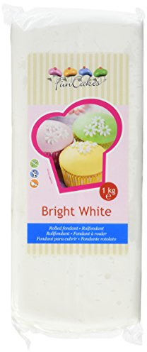 FunCakes Pâte à Sucre Blanc Brillant 1 kg
