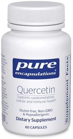 Pure Encapsulations Quercetin - 500 mg - Immune Support, Cellular Health & Heart Health - Antioxidant Supplement - Gluten Free & Non-GMO - 60 Capsules
