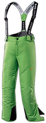 Black Crevice Kinder Skihose I Kinder-Skihose Größen I Skihose mit Hosenträgern I atmungsaktive Kinder-Snowboardhose I Skihose Mädchen & Jungen I Kinder-Schneehose