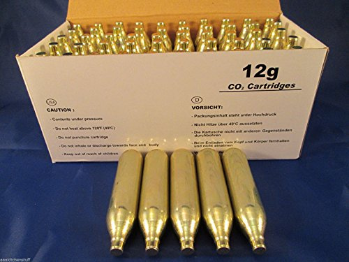15 CO2 cartridges 12g Non-Threaded C02 Paintball or Airsoft Gun