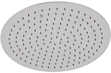 MILANO 400mm Round Ceiling Mounted Recessed Shower Head Chrome