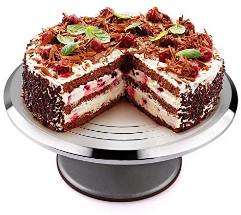 Uten Bandejas para Tartas Aluminio Soporte de Torta Decoración de Pasteles Expositor para Hornear Herramientas 12 Inch