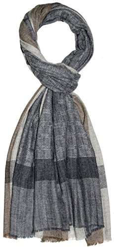 Lorenzo Cana - Schal Schaltuch aus 100% Kaschmir, Tuch Kaschmirschal Kaschmirtuch, Naturfaser Grau Hellbraun 7855611