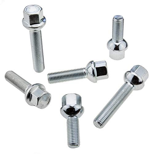 16x Radschrauben M12x1,5 SW17 30mm Kugel Radbolzen Längenauswahl