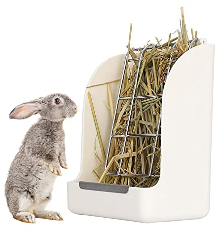 Heuraufe für Kaninchen,Heuraufe Meerschweinchen Hase Heu Feeder Heuraufe Kaninchen Hamster Feeder Tragbare Heuraufe Futterkrippe Hält Sauber, für Kaninchen Meerschweinchen Chinchilla Hamster