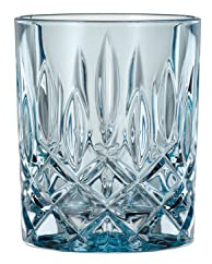 Spiegelau & Nachtmann, 4-teiliges Whiskybecher Set, Blaue Whiskygläser, Kristallglas, 295 ml, Aqua, Noblesse Fresh, 104193