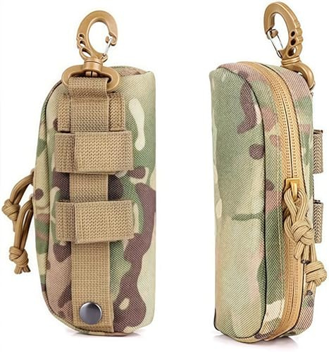 ACEXIER 1 st taktiskt MOLLE-glasögonfodral, stöttålig, skyddslåda, bärbart glasögonfodral, glasögon med bältesklämma, Cp, En Storlek