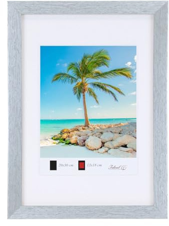 Holz Bilderrahmen Plexi Lifestyle Foto Rahmen Collage Wanddeko Poster HR25: Farbe: Silber | Format: 50x70