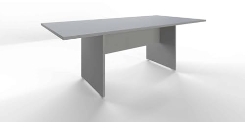 FBasic Tavolo Riunioni Rettangolare in legno - Stone Grey - 210x100x73,6 cm